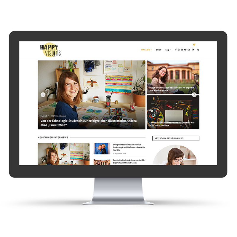 Webdesign happy visions