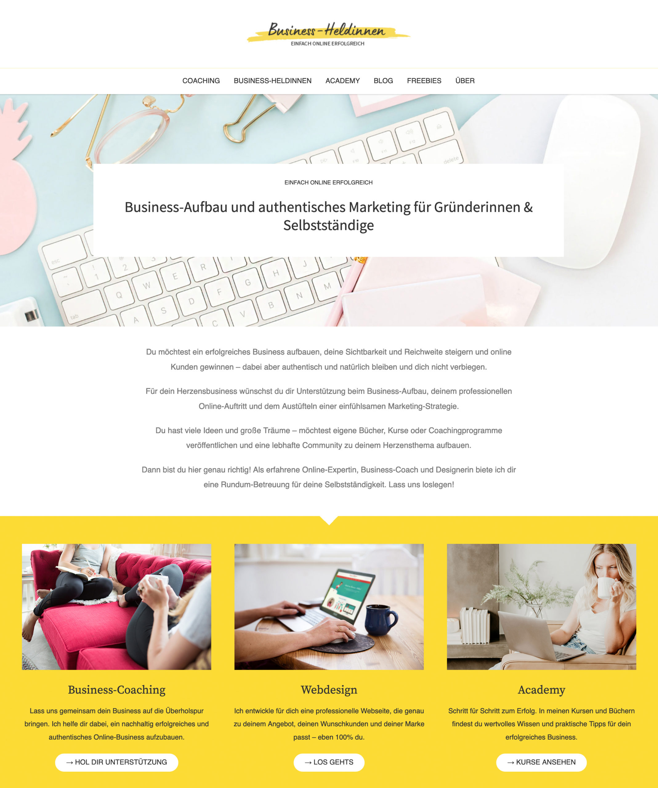 Webdesign Businessheldinnen